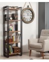 Bibliothèque 60 cm et console 136 cm PENTA bois et métal
