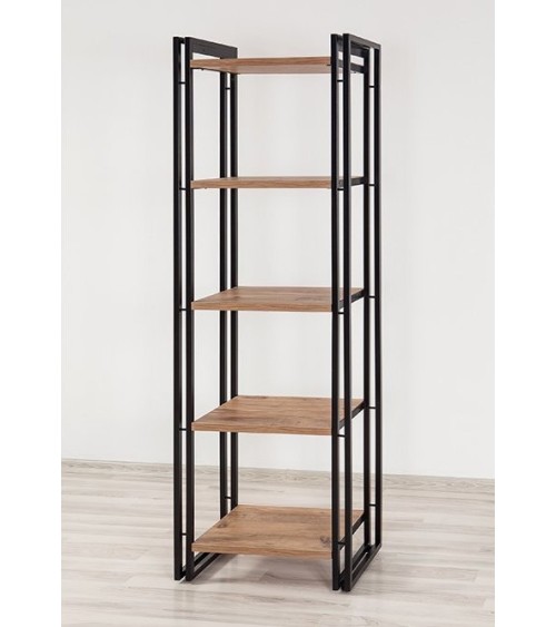 Bibliothèque 60 cm et console 136 cm PENTA bois et métal