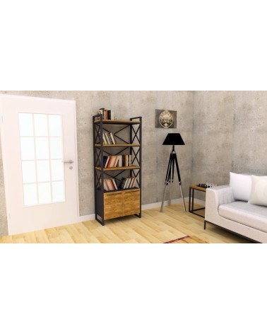 Bibliothèque SAVTON 80 cm chêne