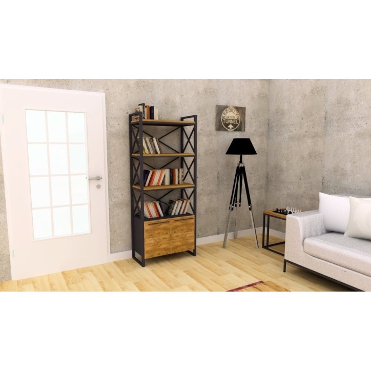 Bibliothèque SAVTON 80 cm chêne Bibliothèque SAVTON 80 cm chêne