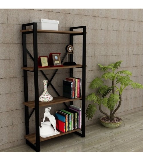 Bibliothèque ALBATROS Noyer 90 cm