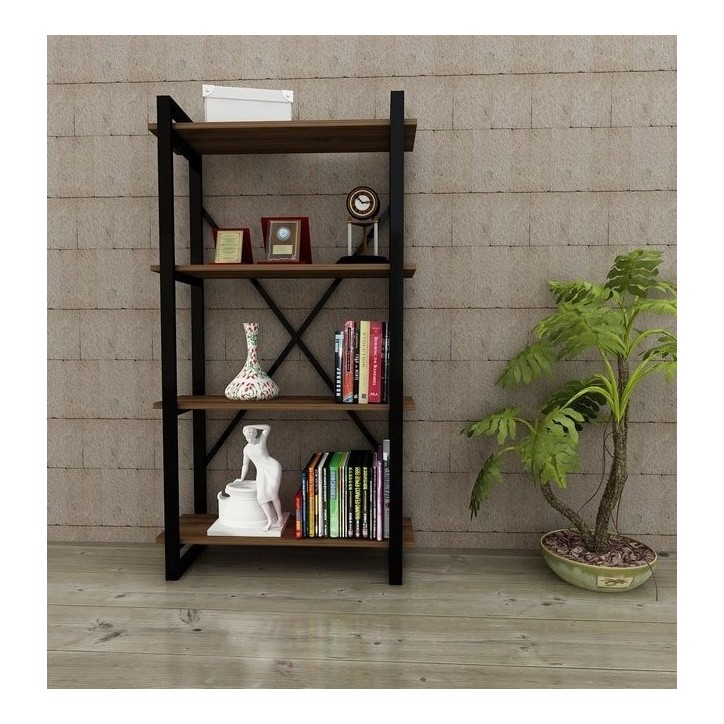 Bibliothèque ALBATROS Noyer 90 cm Bibliothèque ALBATROS Noyer 90 cm