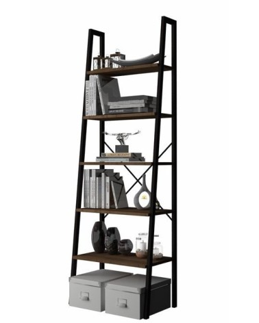 Bibliothèque FOOT Noyer 60 cm