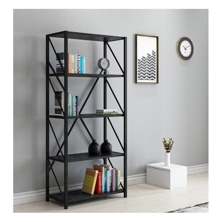 Bibliothèque murale VEGA 64 cm effet marbre