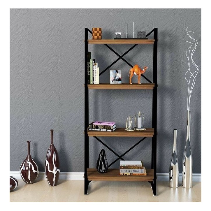 Bibliothèque ALARO Noyer 66 cm