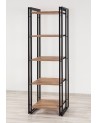Bibliothèque PENTA 60 cm bois et métal