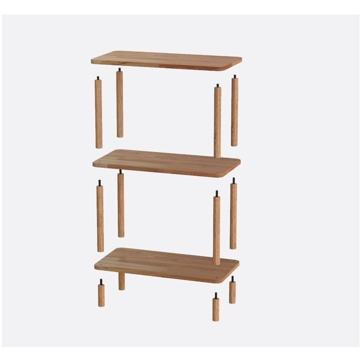 Bibliothèque DEMONTHA 60 x 76 CM hêtre