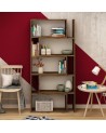 Bibliothèque modulaire mobile PAOLA Chêne 138 cm