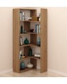 Bibliothèque modulaire mobile PAOLA Chêne 138 cm
