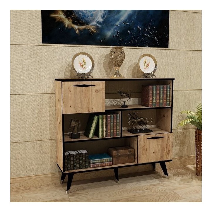 Bibliothèque NESTO 120 cm bois