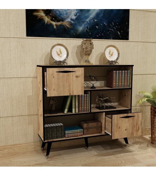 Bibliothèque NESTO 120 cm bois