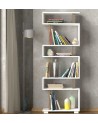 Bibliothèque BLOCK Blanc - noyer 60 cm