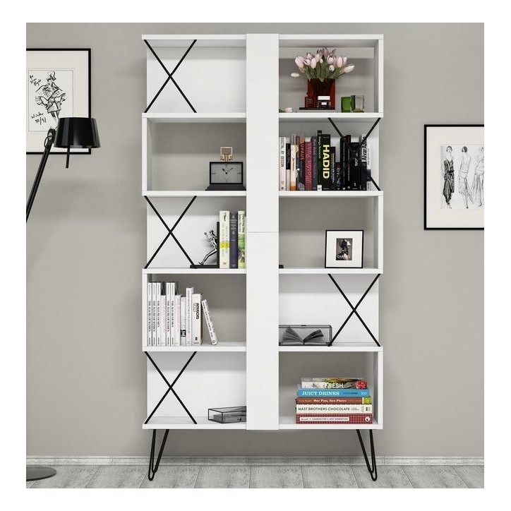 Bibliothèque EXTRA 90 cm blanc