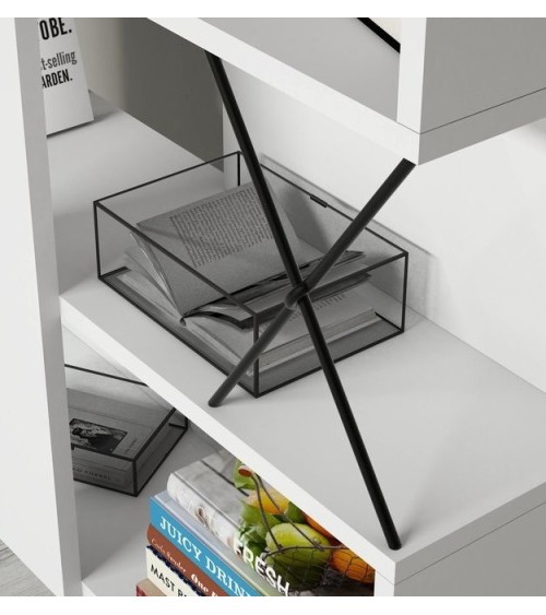 Bibliothèque EXTRA 90 cm blanc