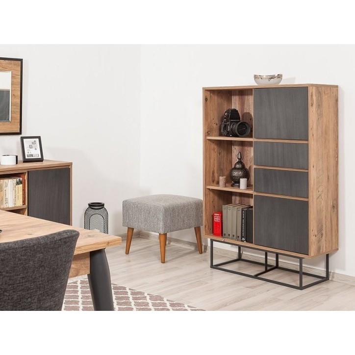 Bibliothèque TAXON 752 bois 93 cm