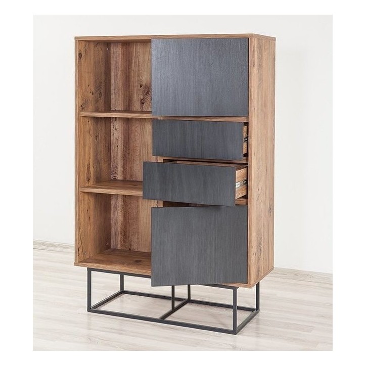 Bibliothèque TAXON 752 bois 93 cm