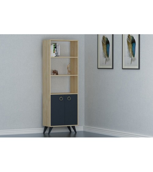 Bibliothèque SAPHIR Anthracite 60 cm