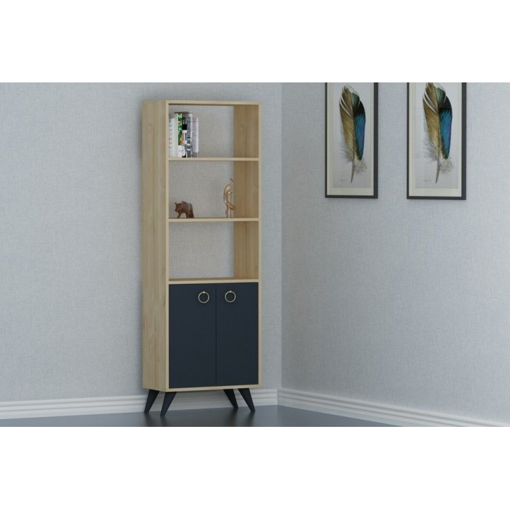 Bibliothèque SAPHIR Anthracite 60 cm