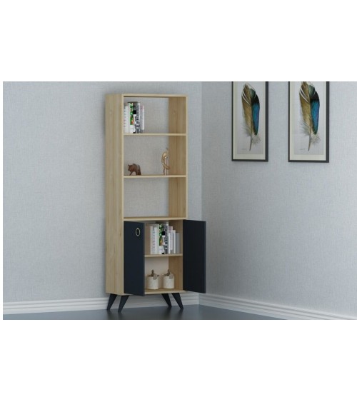 Bibliothèque SAPHIR Anthracite 60 cm