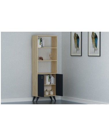 Bibliothèque SAPHIR Anthracite 60 cm