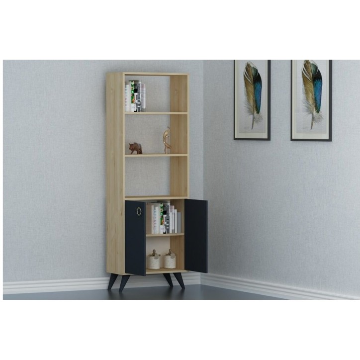 Bibliothèque SAPHIR Anthracite 60 cm