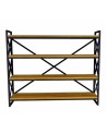 Bibliothèque WESTON 120 cm bois et métal