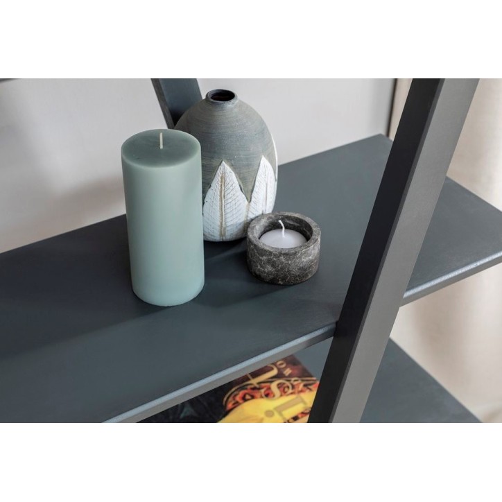 Bibliothèque  PERLA Anthracite 130 cm