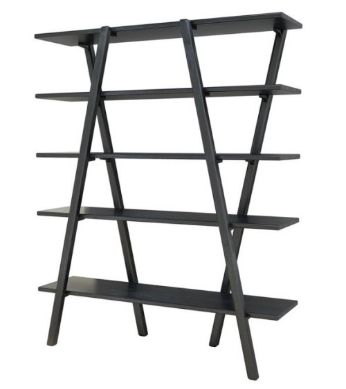 Bibliothèque  PERLA Anthracite 130 cm