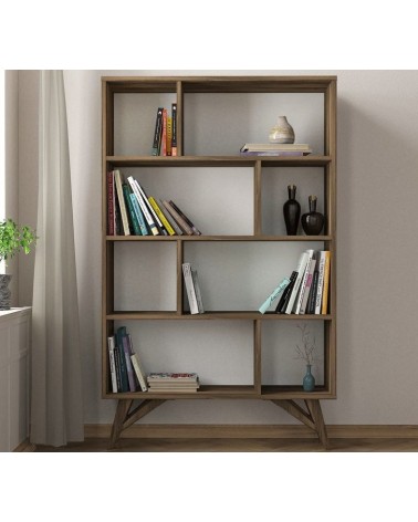 Bibliothèque FLAMINGO Noyer 90 cm