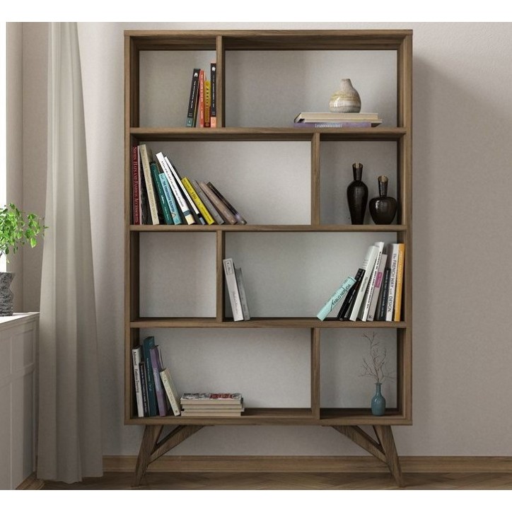 Bibliothèque FLAMINGO Noyer 90 cm