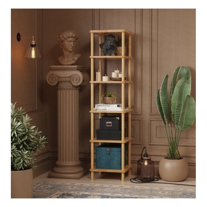 Bibliothèque DEMONTHA 40 x 162 CM hêtre