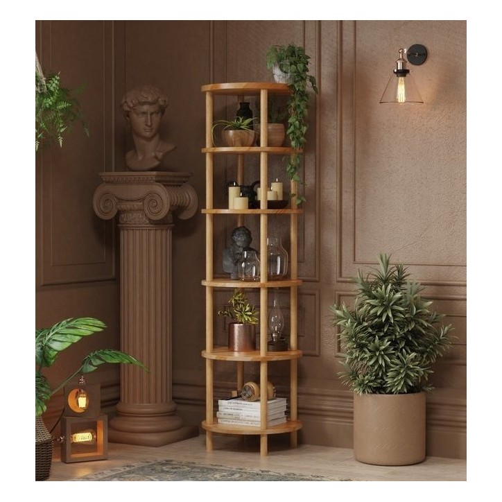 Bibliothèque DEMONTHA 45 x 161 CM hêtre