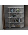 Bibliothèque LOFT 120 cm blanc et doré