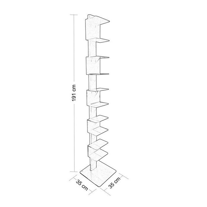 Bibliothèque GHOST 35 cm blanc