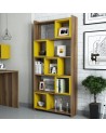 Bibliothèque BOX Noyer - jaune 80 cm