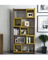 Bibliothèque BOX Noyer - jaune 80 cm