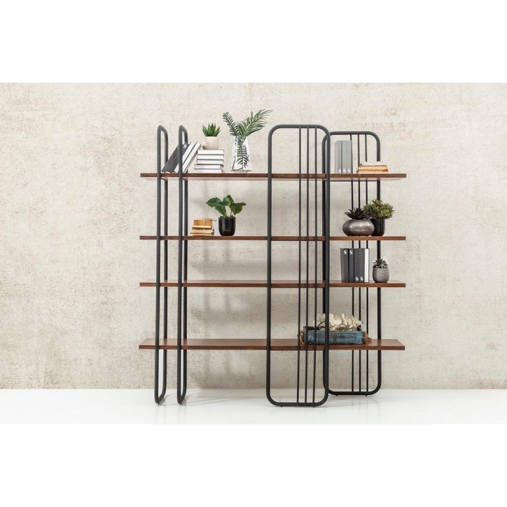 Bibliothèque BOSTON 170 cm métal et bois