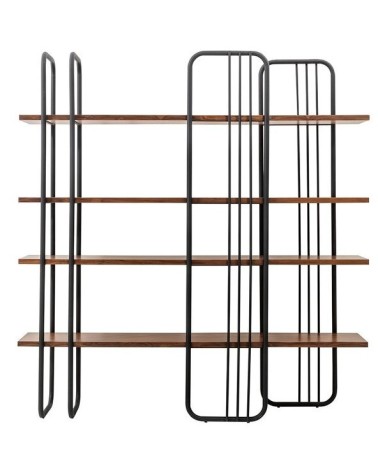 Bibliothèque BOSTON 170 cm métal et bois