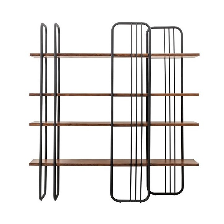 Bibliothèque BOSTON 170 cm métal et bois