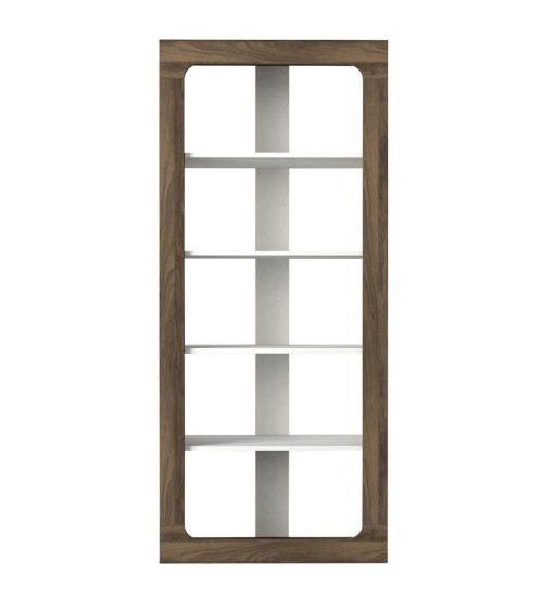 Bibliothèque RENTES 75 cm bois et blanc