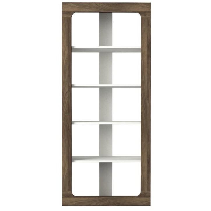 Bibliothèque RENTES 75 cm bois et blanc