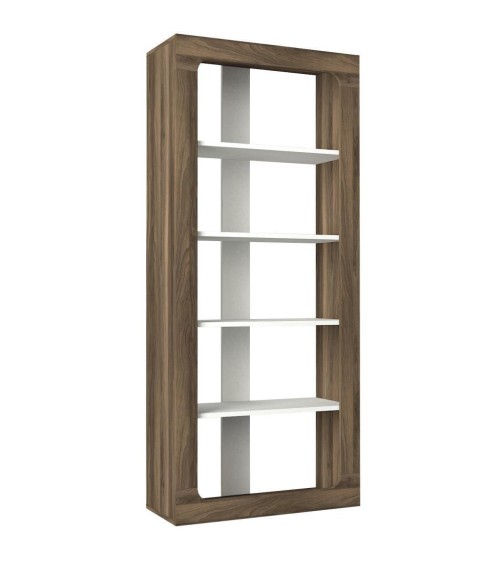 Bibliothèque RENTES 75 cm bois et blanc