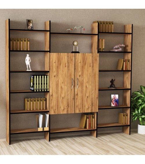 Bibliothèque KALENDER 200  x 180 cm bois