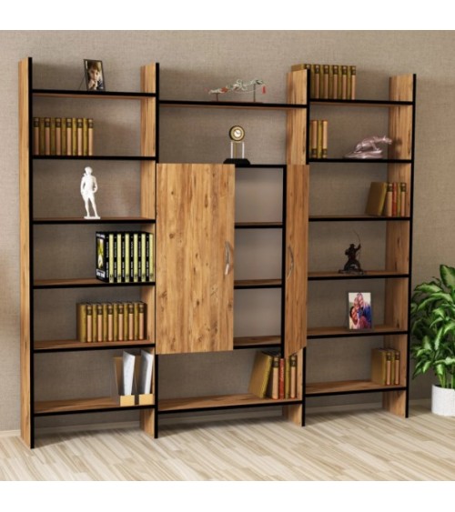 Bibliothèque KALENDER 200 x 180 cm bois