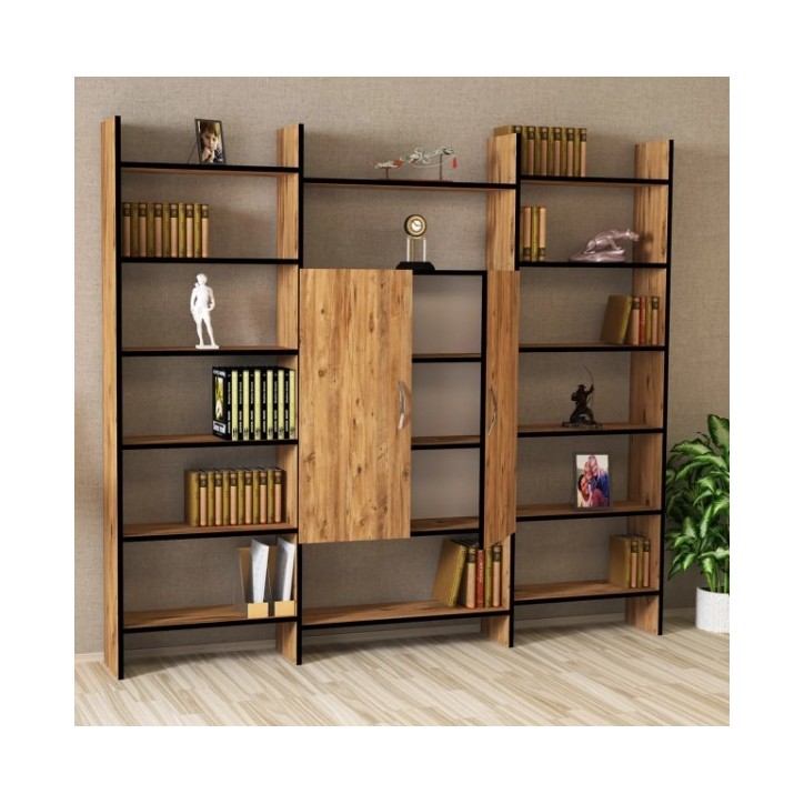 Bibliothèque KALENDER 200  x 180 cm bois