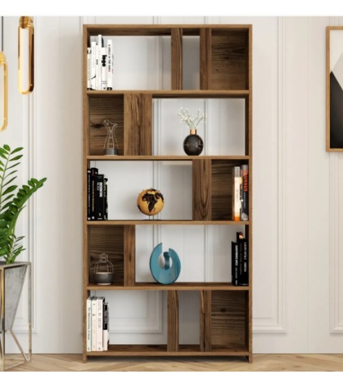 Bibliothèque VARIANT 90 x 180 cm noyer