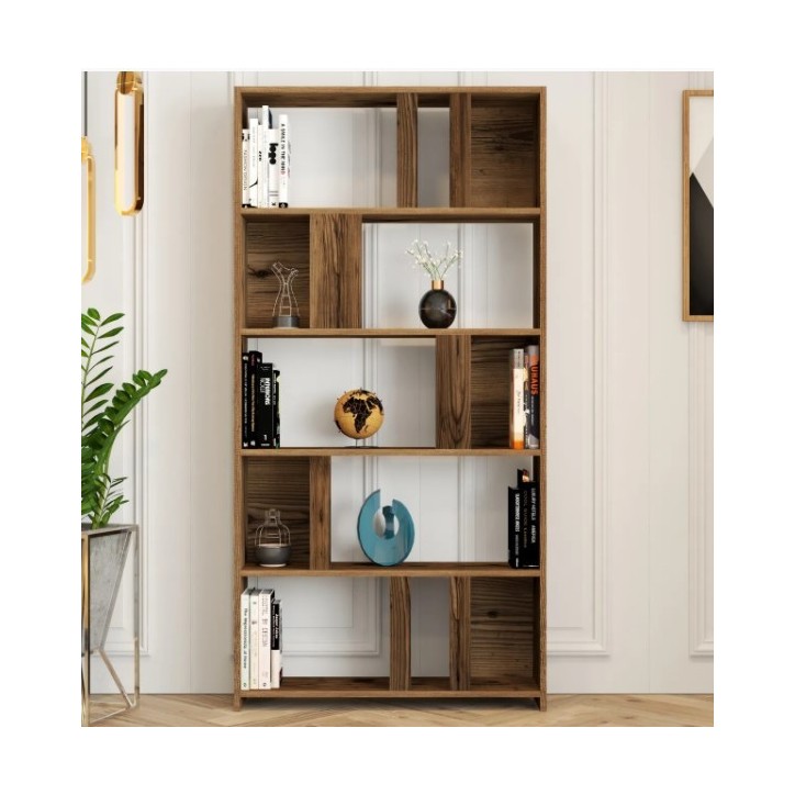 Bibliothèque VARIANT 90 x 180 cm noyer