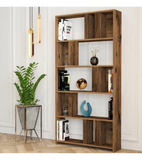 Bibliothèque VARIANT 90 x 180 cm noyer