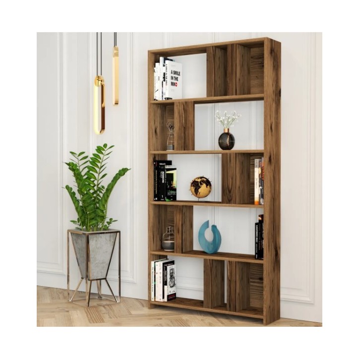 Bibliothèque VARIANT 90 x 180 cm noyer