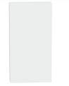 Bibliothèque 4 étagères + 2 portes 94 x 35 x 181 cm blanc artik-blanc poli